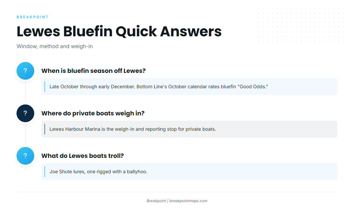 FAQ: bluefin tuna out of Lewes