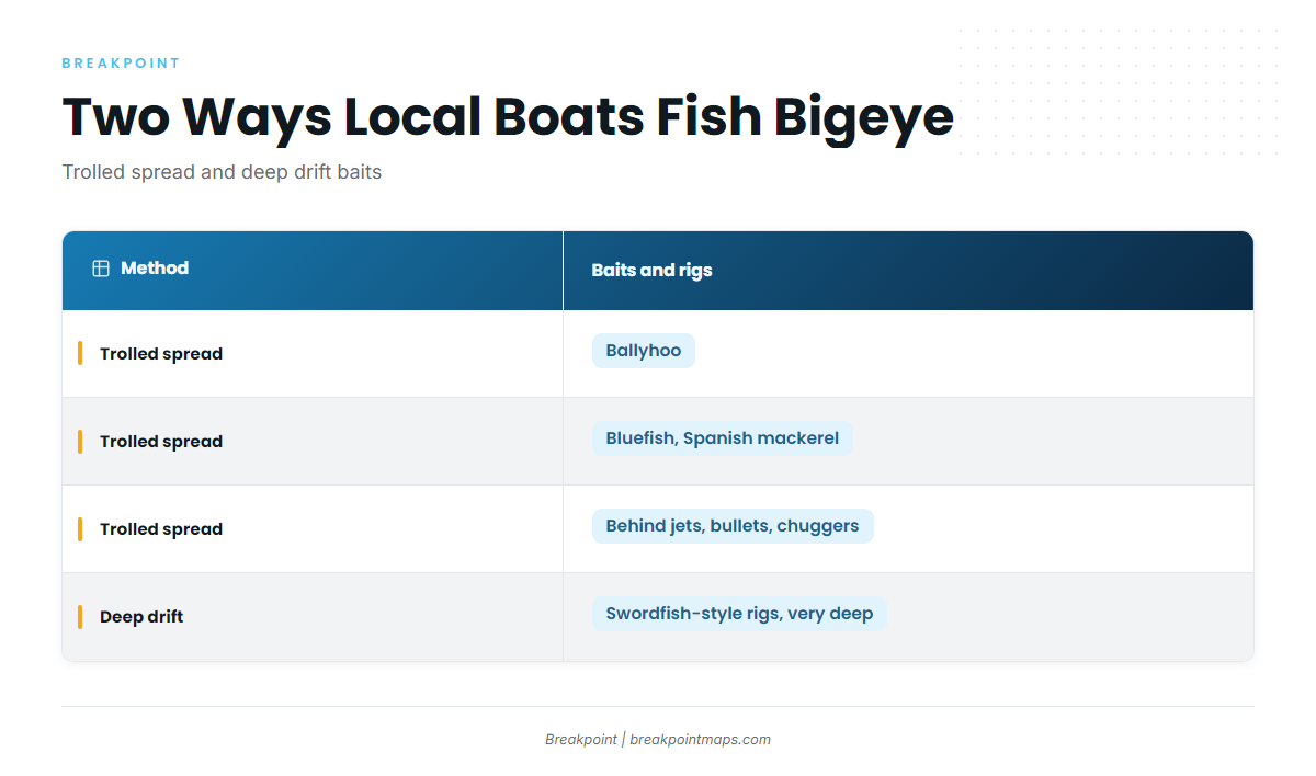 How bigeye are fished out of Virginia Beach