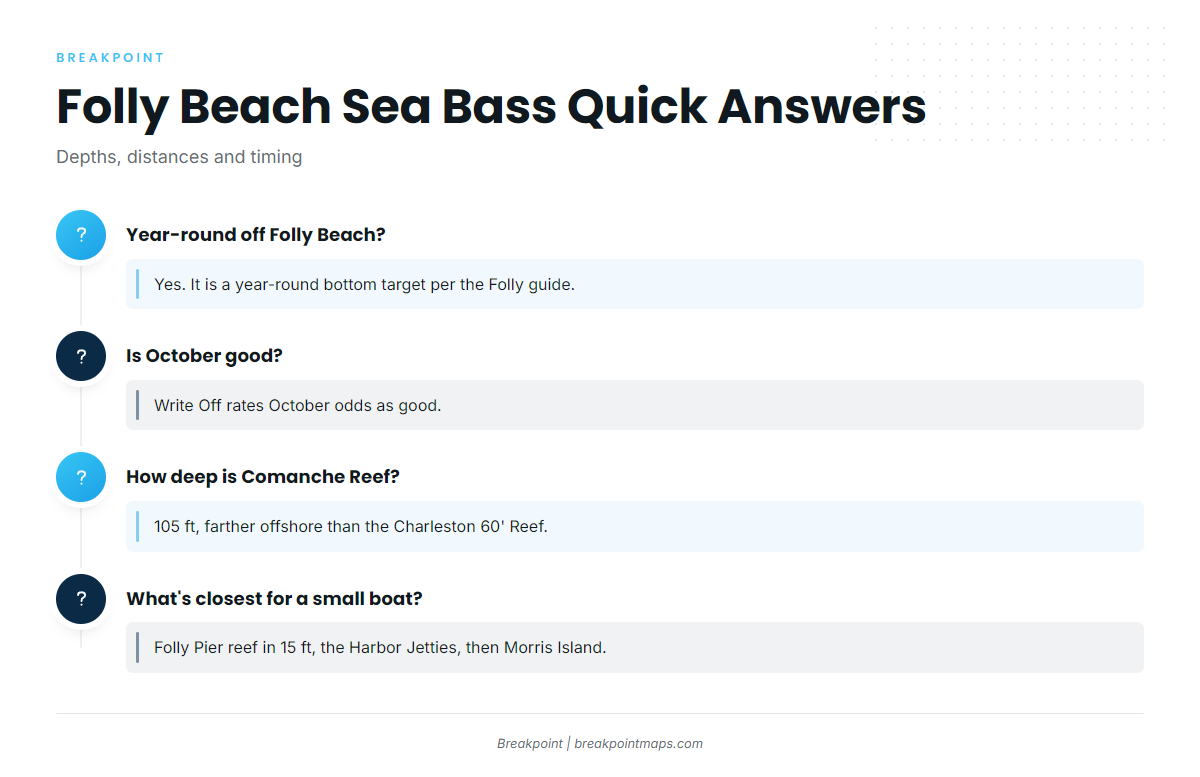 FAQ about black sea bass fishing out of Folly Beach