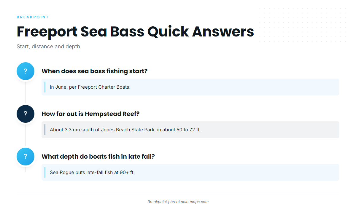 FAQ: black sea bass fishing out of Freeport