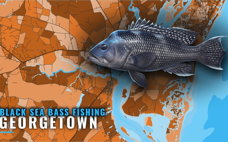 Black sea bass fishing out of Georgetown: reefs by depth
