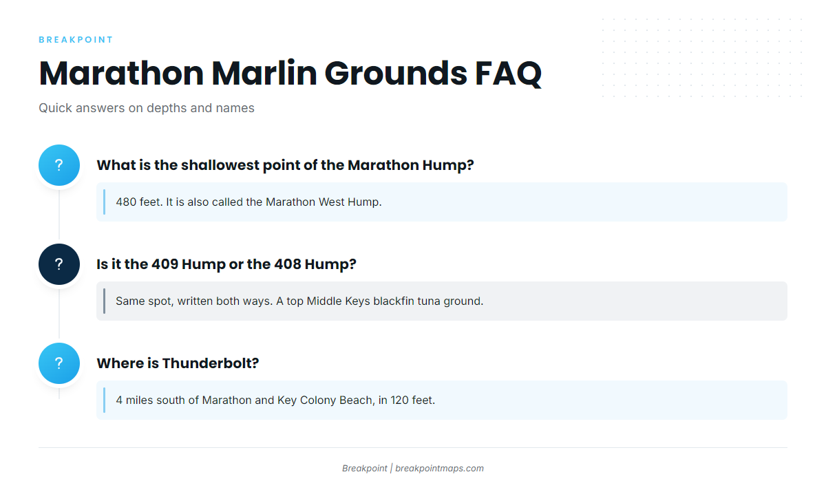 FAQ about blue marlin fishing out of Marathon