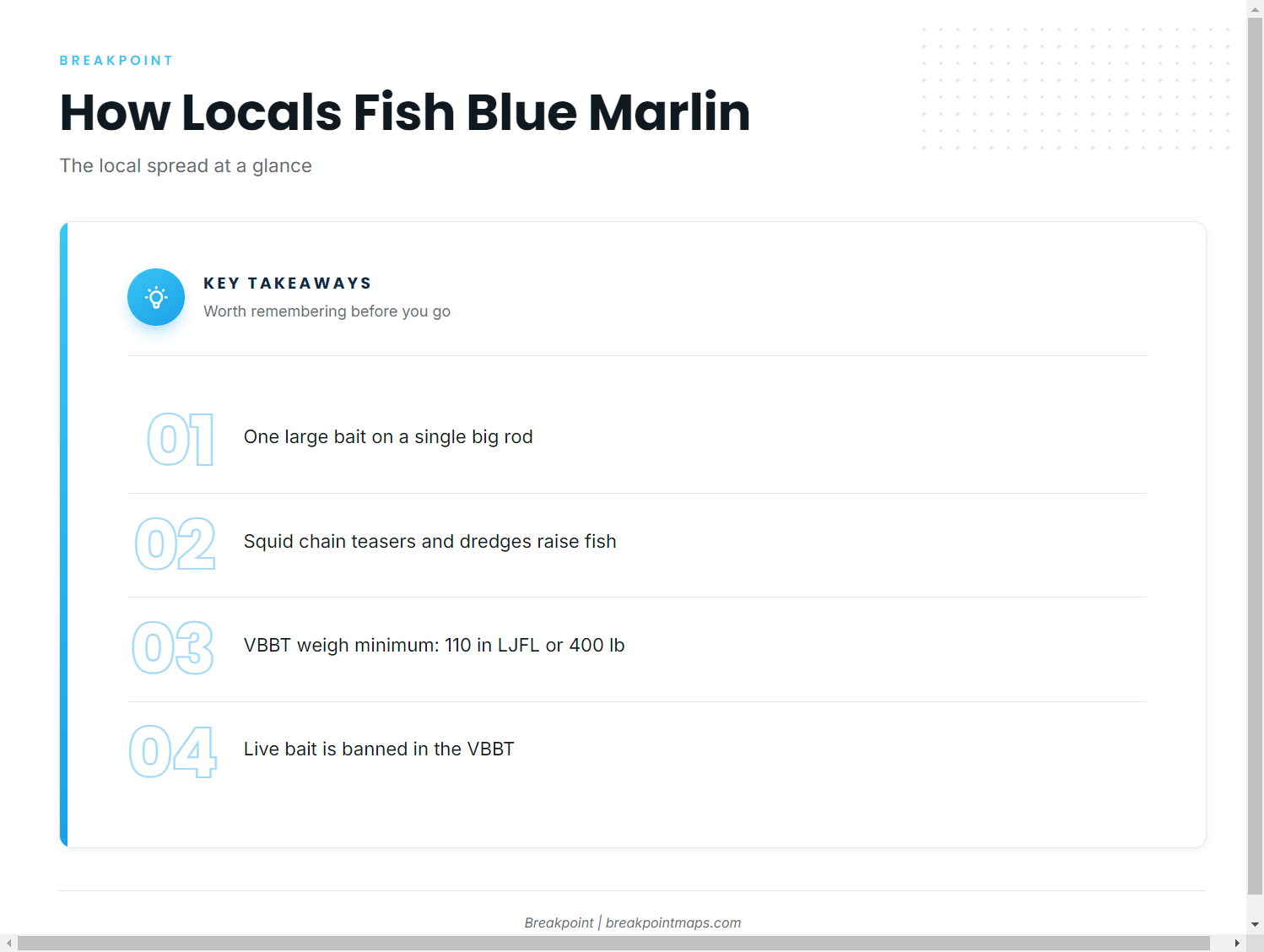 How blue marlin are fished out of Virginia Beach