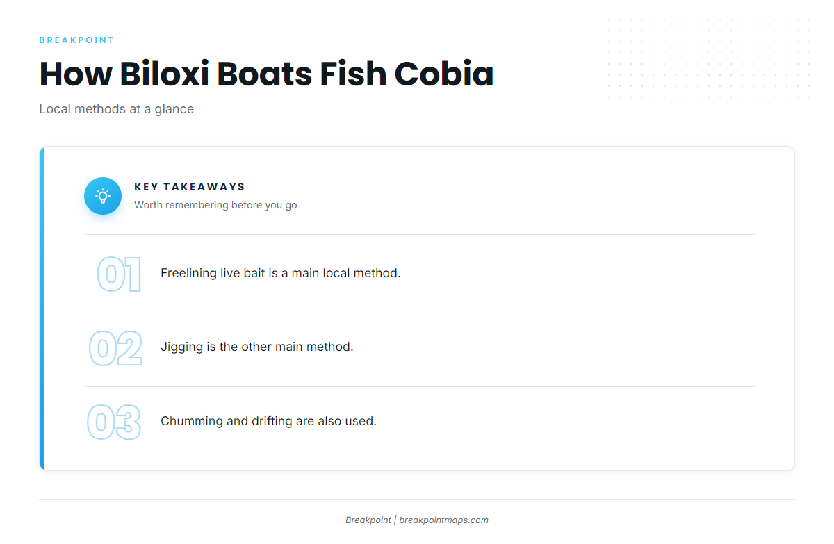 How cobia are fished here
