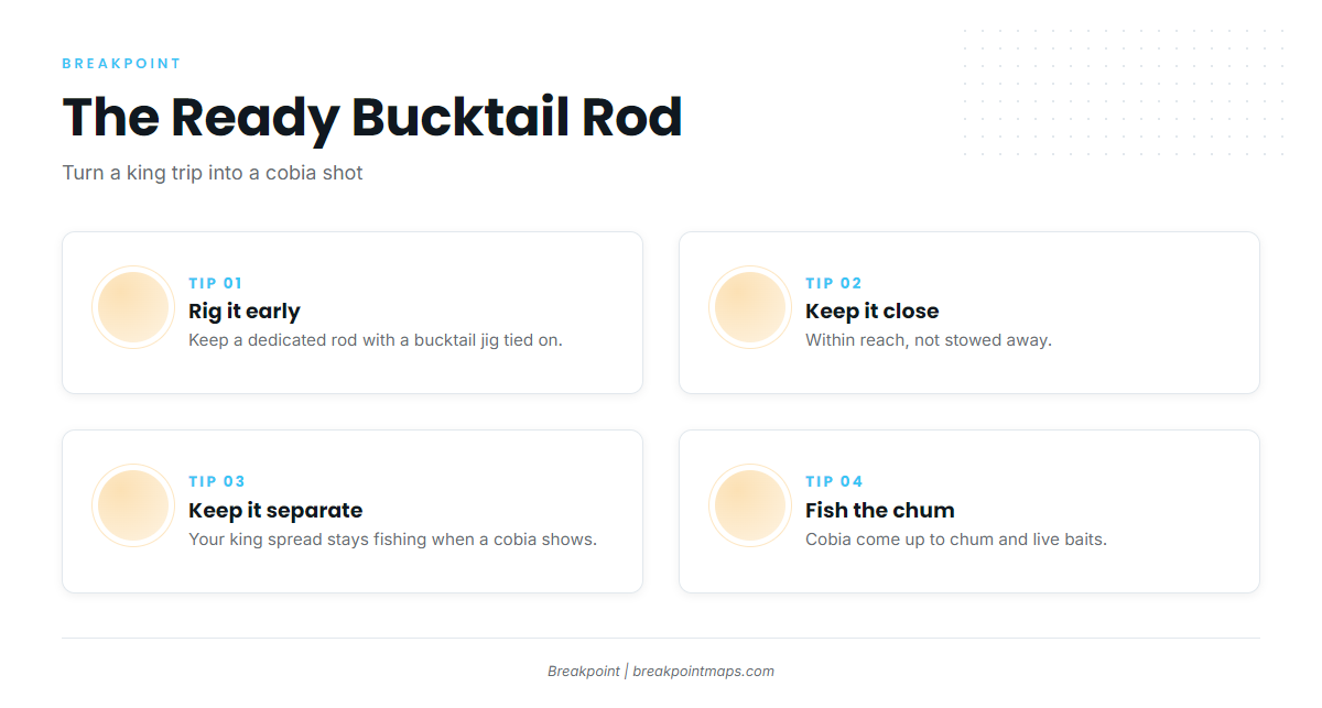 The ready bucktail rod