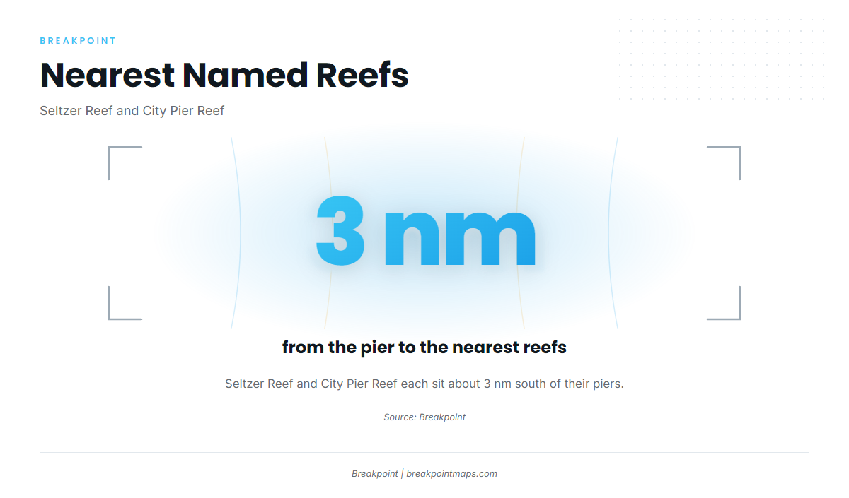 Seltzer and City Pier reefs