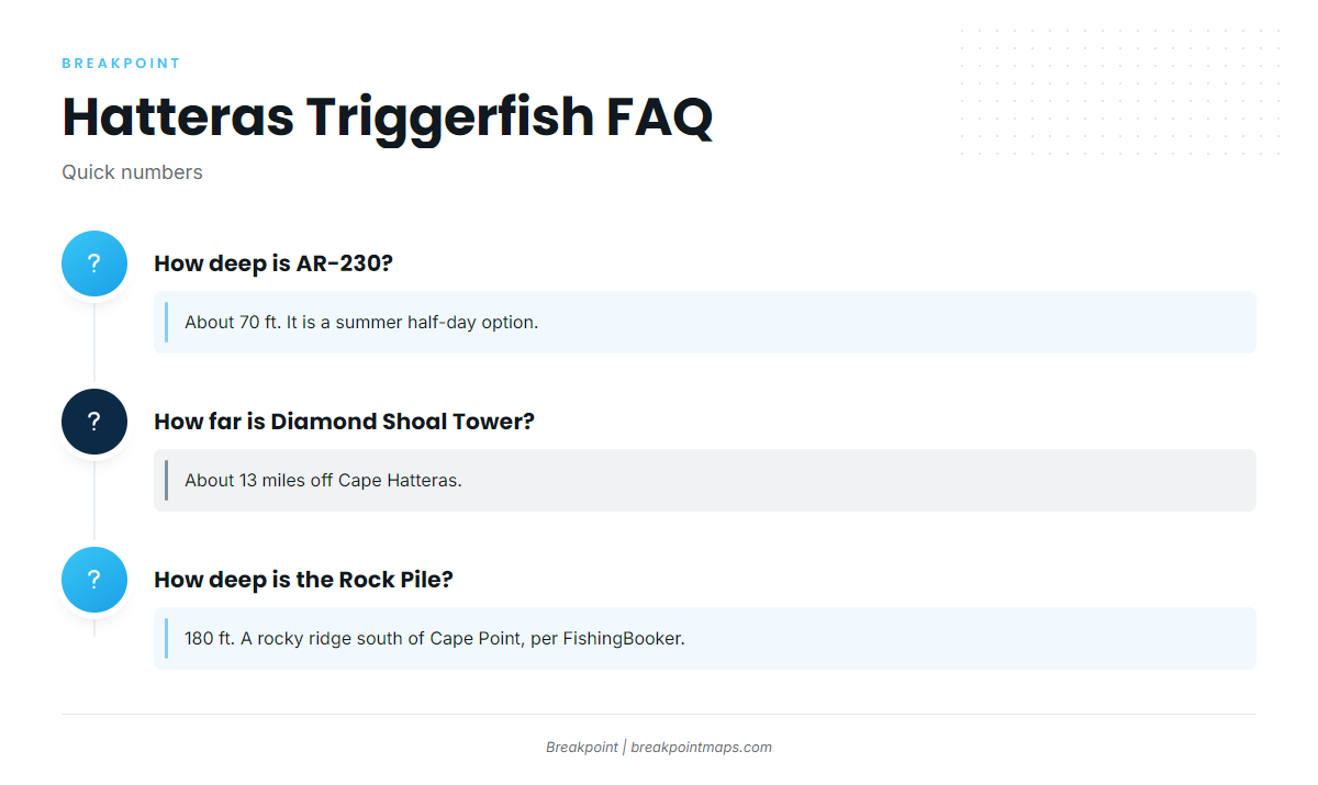 FAQ: triggerfish out of Hatteras Village