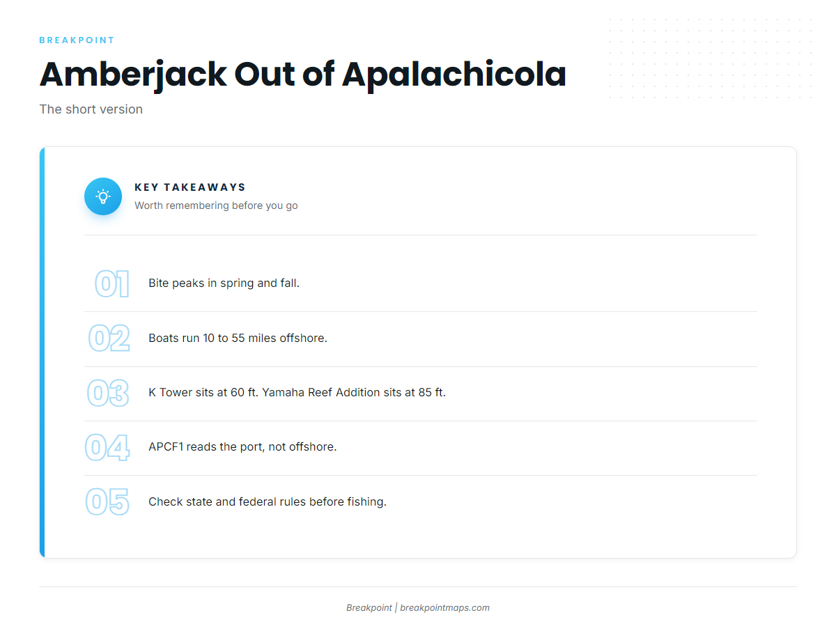 FAQ: greater amberjack out of Apalachicola