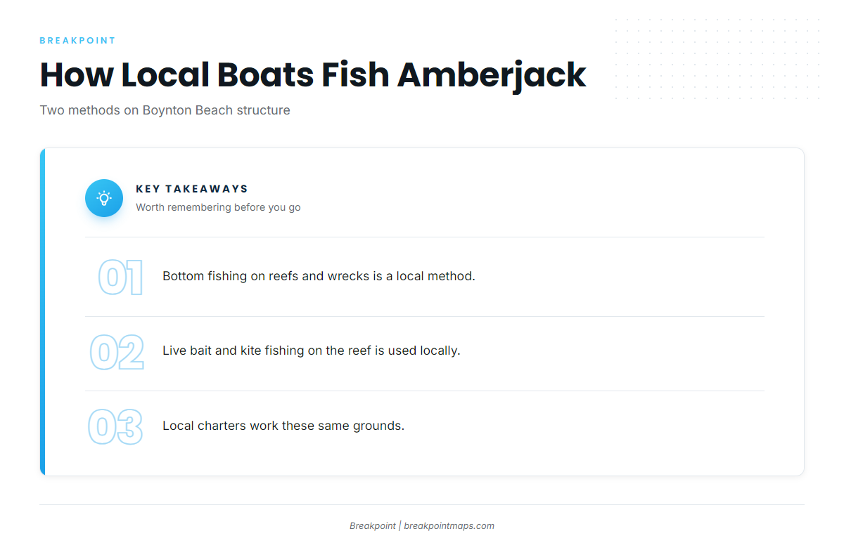 How amberjack are fished here