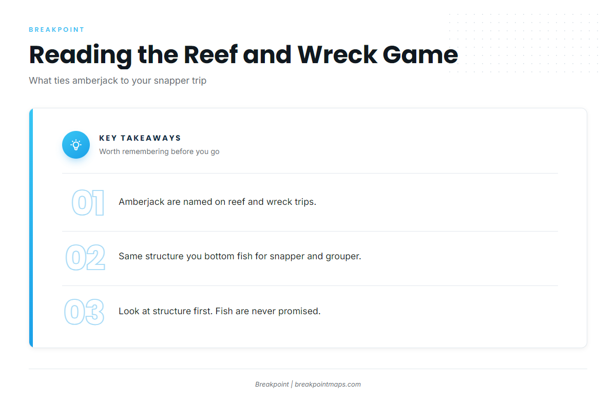 How amberjack are fished out of Port Mansfield
