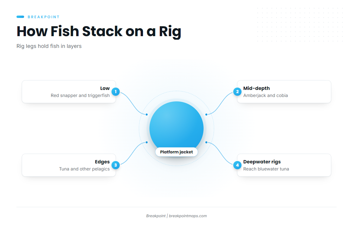 Oil and gas platforms and Rigs to Reefs