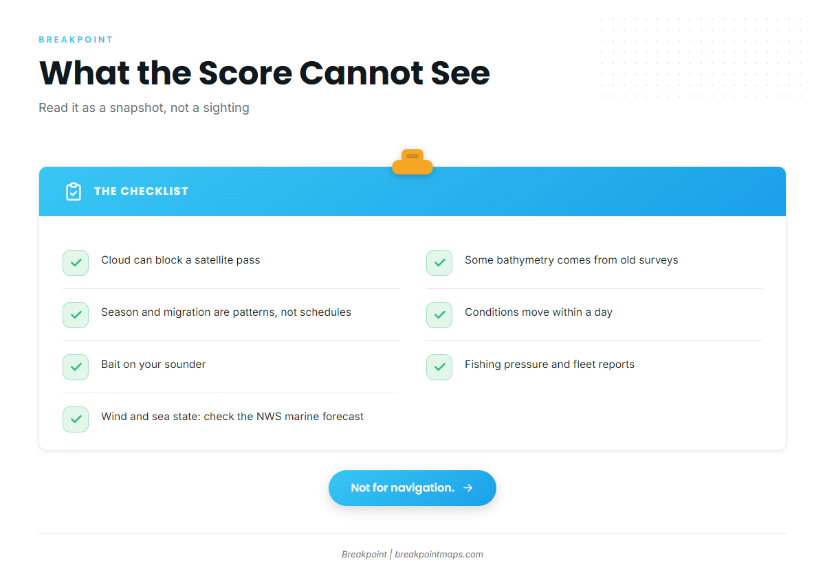 What the score cannot see