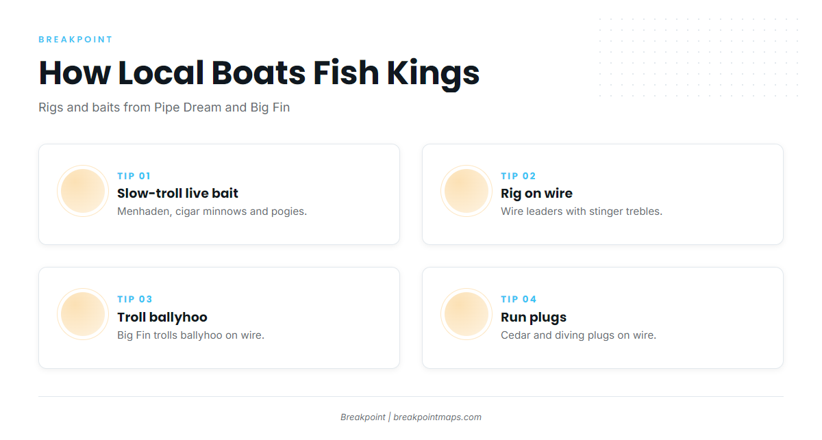How kings are fished here