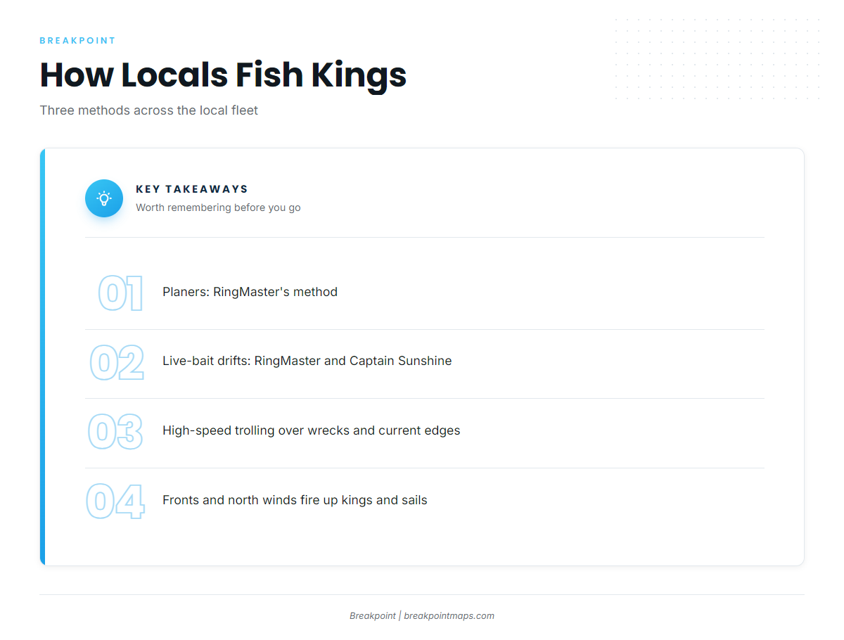 How and who fishes kings locally
