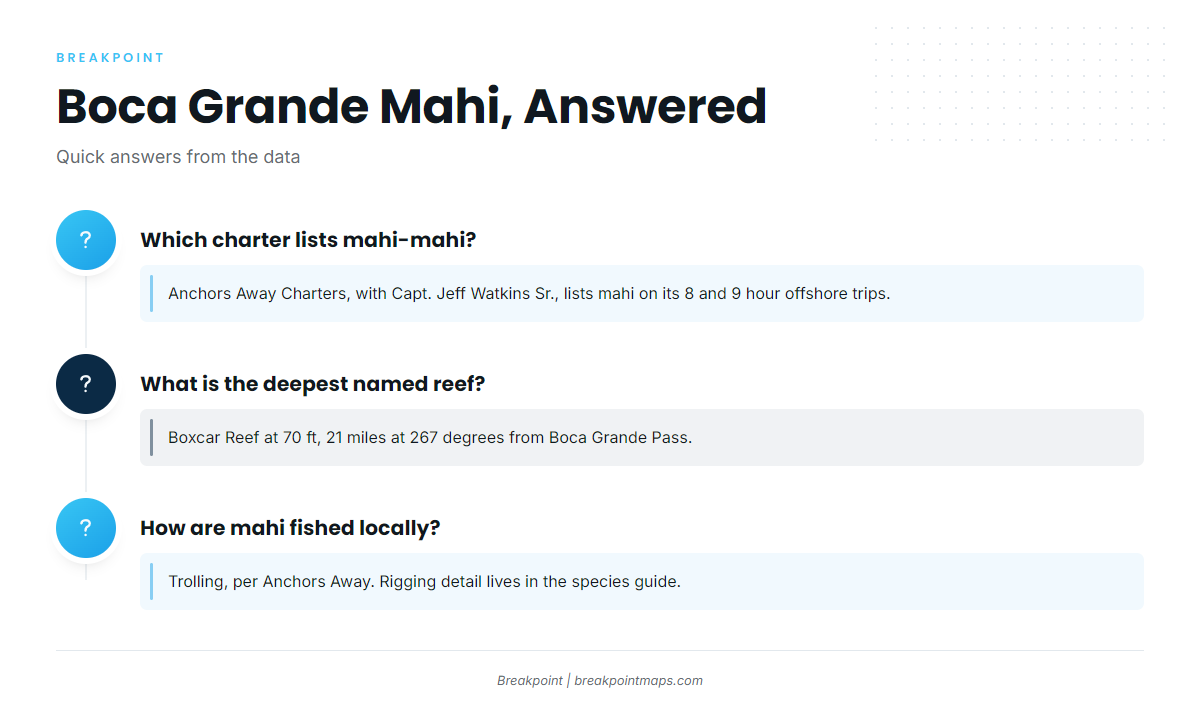 FAQ (Mahi-mahi fishing out of Boca Grande)