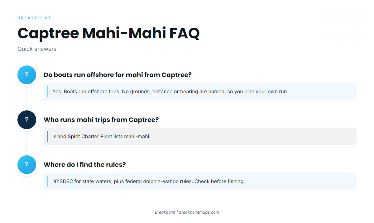 FAQ: mahi-mahi fishing out of Captree