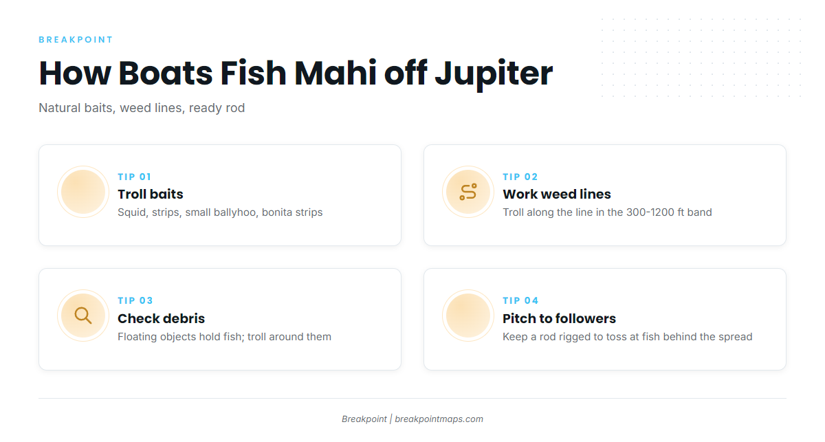 How mahi are fished off Jupiter