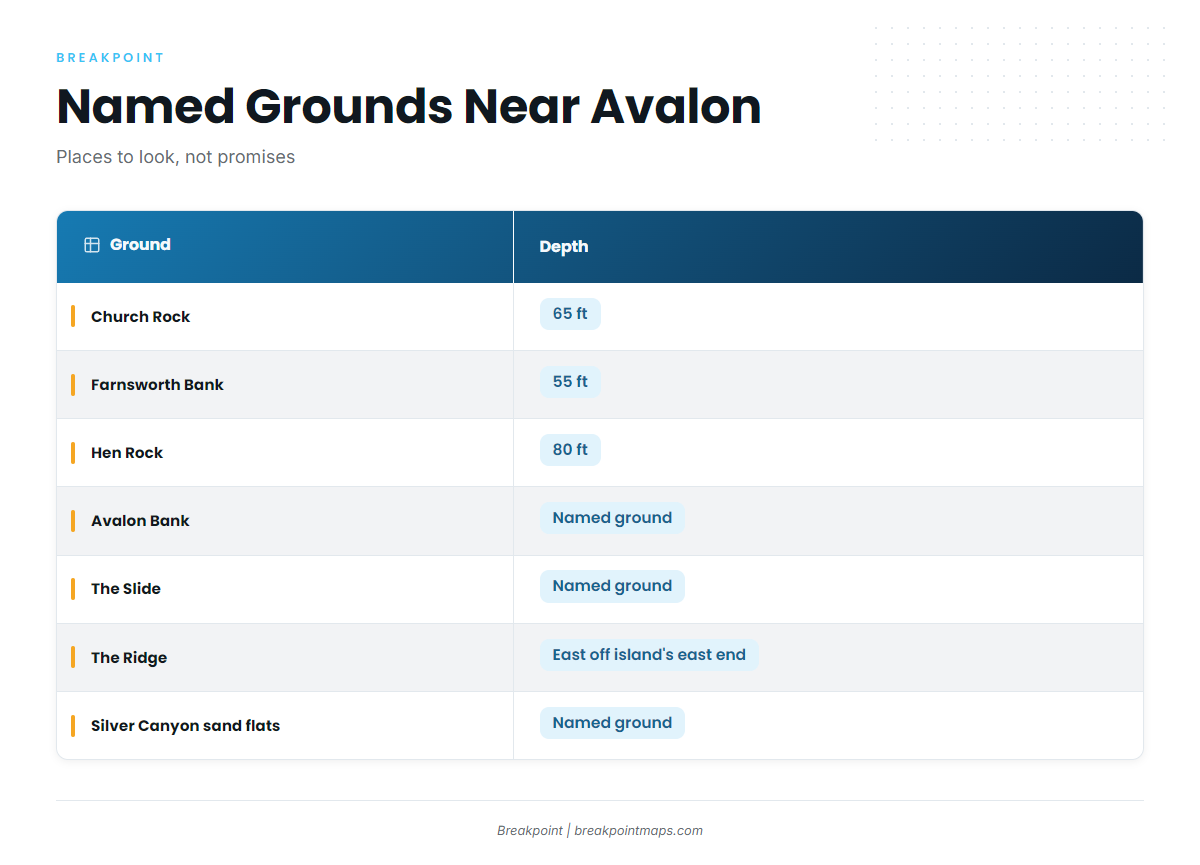 Grounds and structure near Avalon