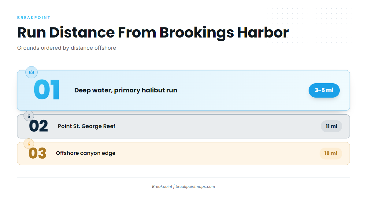 Where boats run from Brookings Harbor