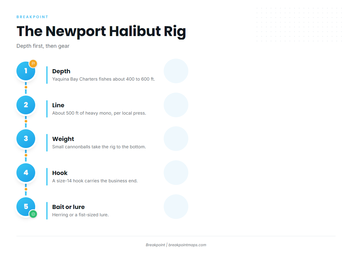 How halibut are fished out of Newport