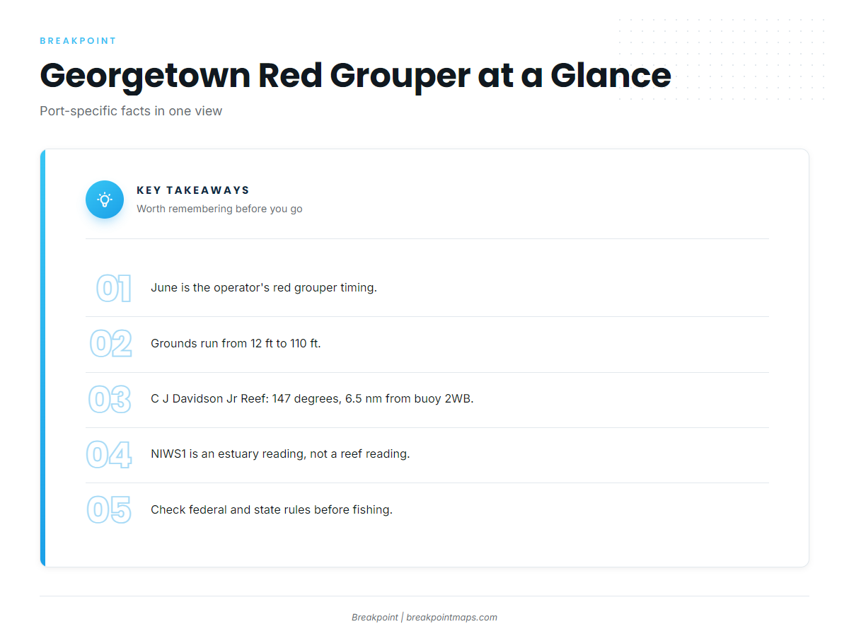 FAQ: red grouper off Georgetown