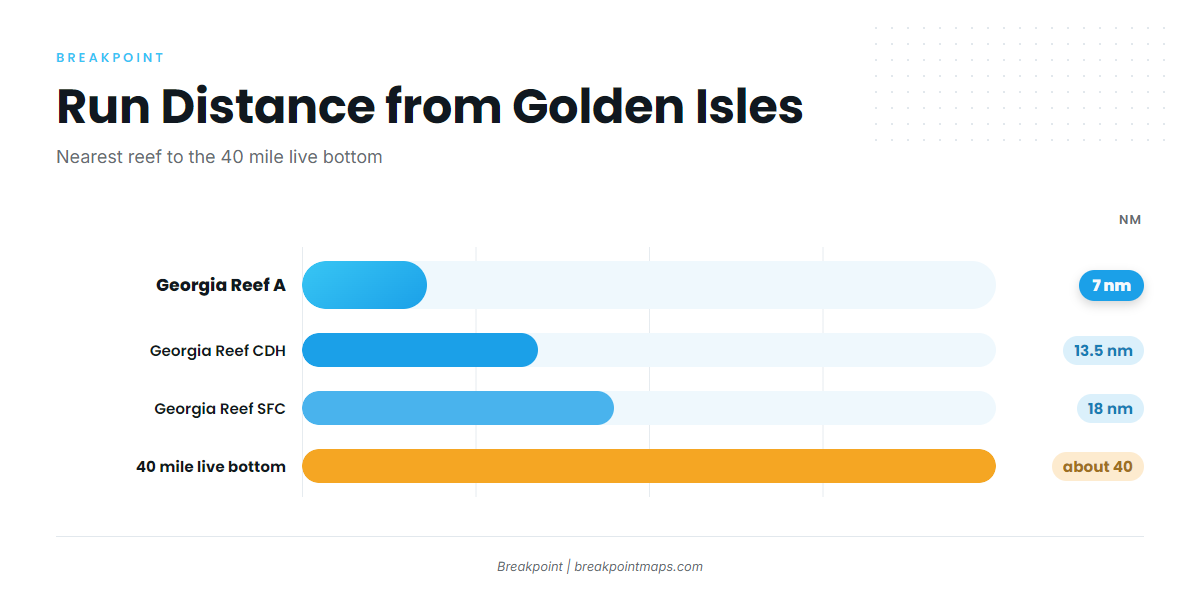 Where boats run for red grouper from Golden Isles
