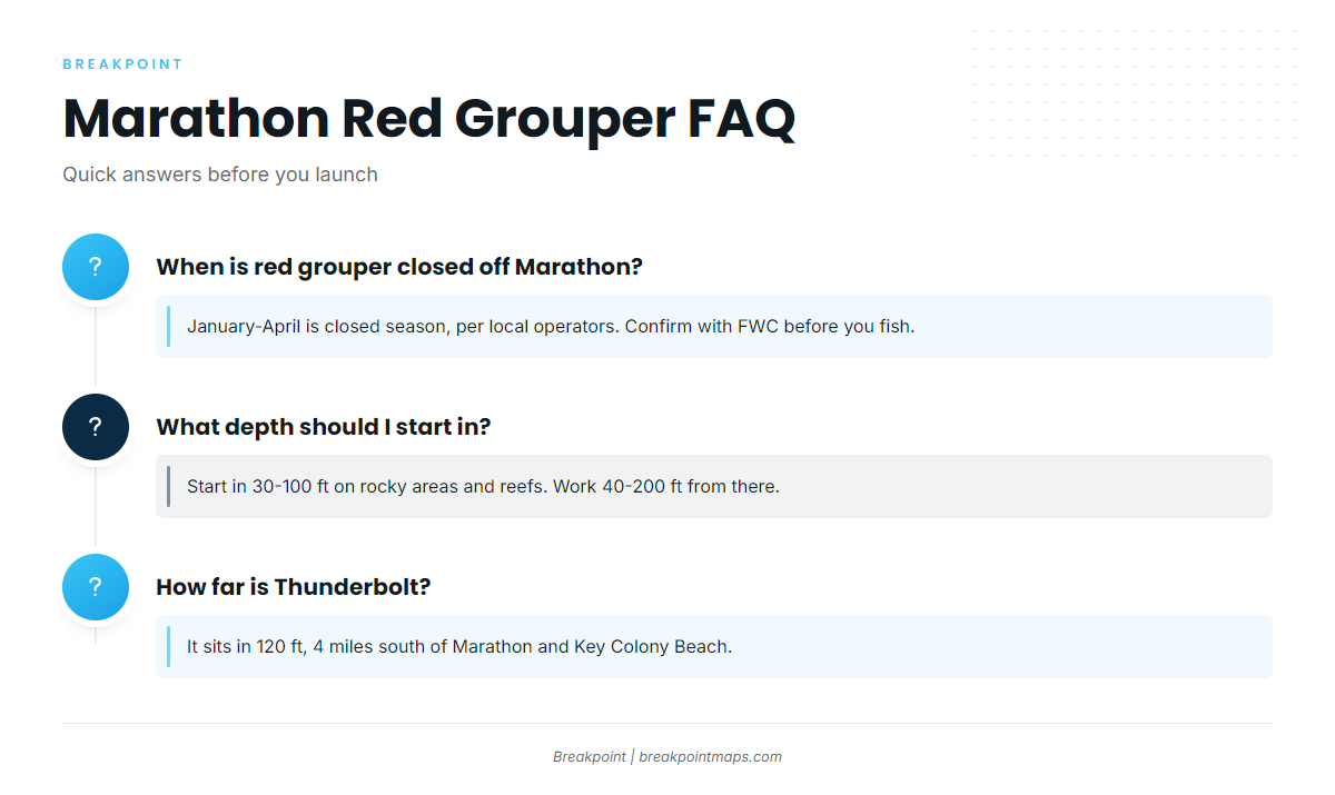 FAQ: red grouper fishing out of Marathon