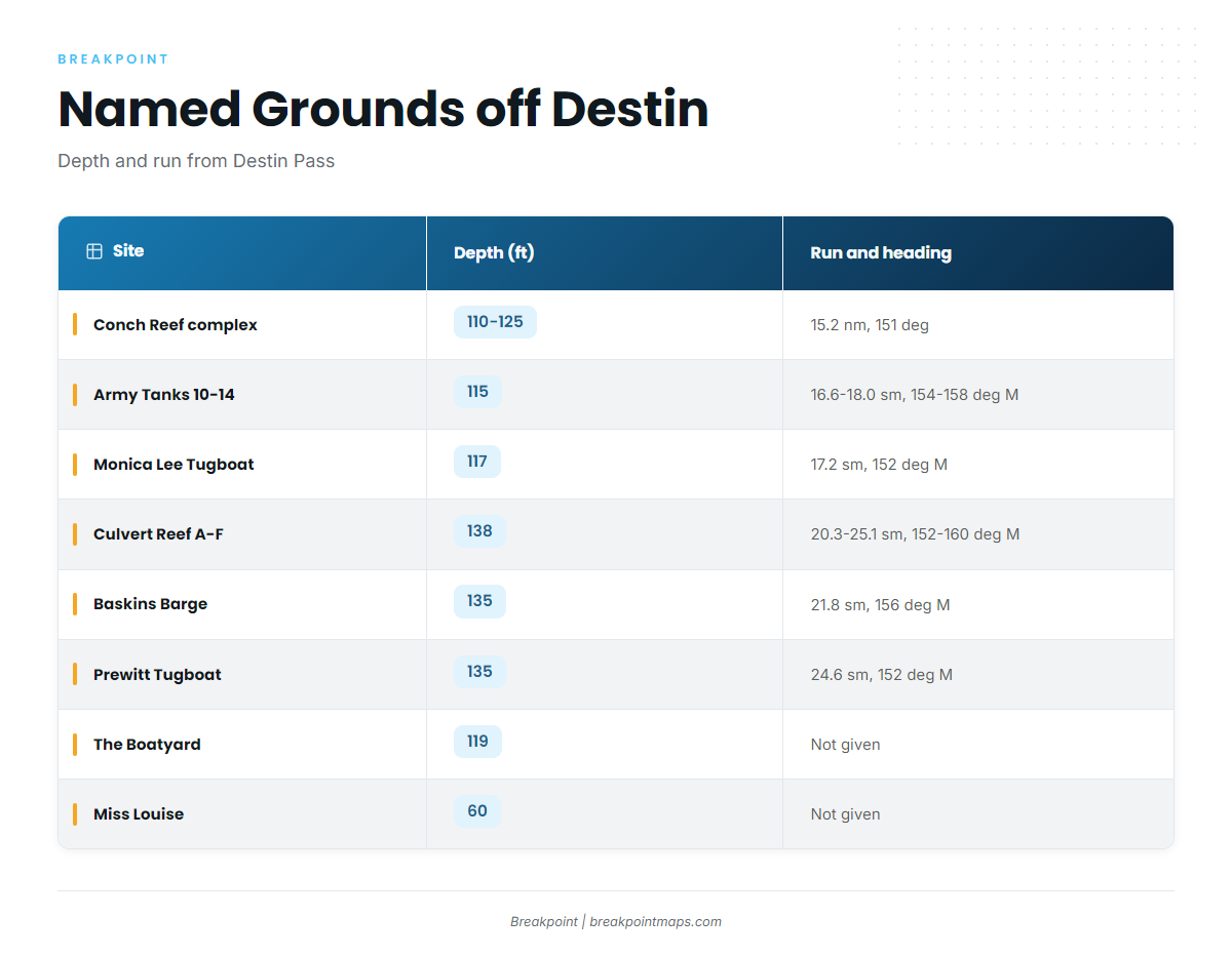 Grounds and structure off Destin