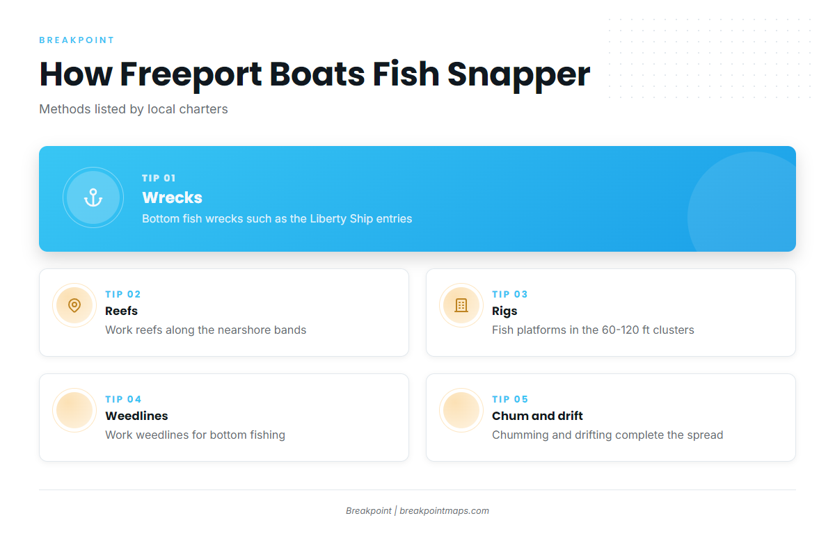 How snapper are fished locally