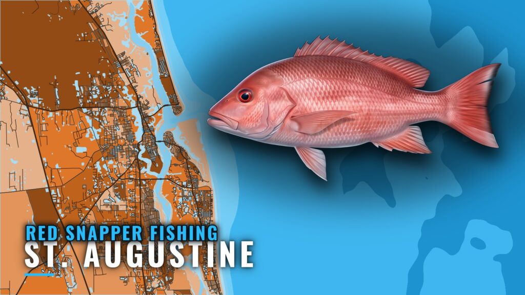 Red snapper fishing out of St. Augustine: reefs and depths