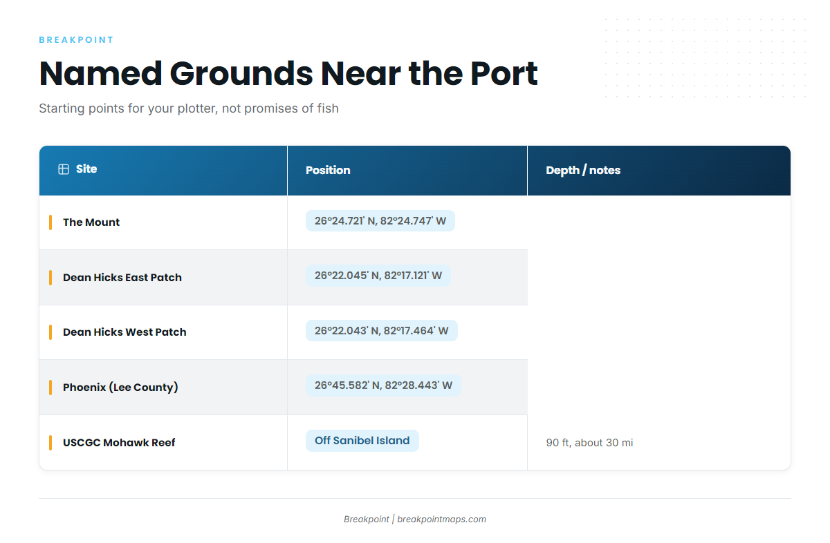 Named grounds and structure near Fort Myers Beach