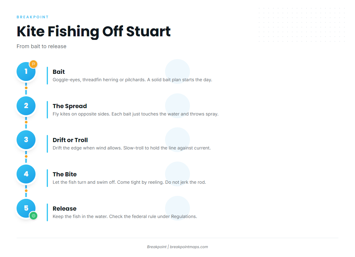 Kite and Live Bait off Stuart