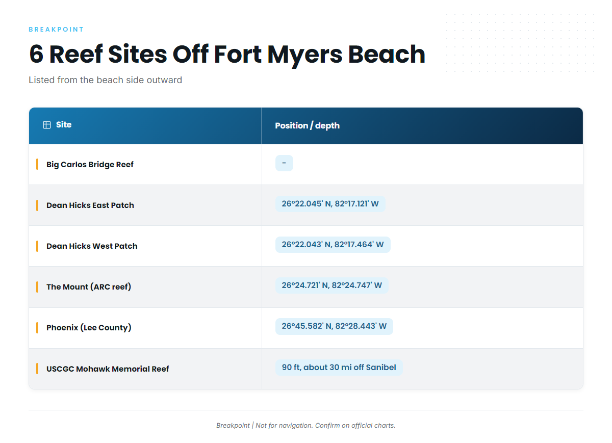 Spanish mackerel structure near Fort Myers Beach