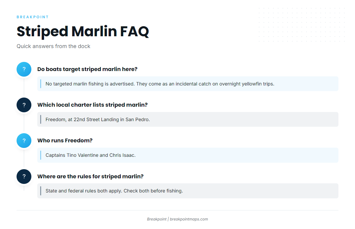 FAQ: striped marlin from San Pedro and Long Beach