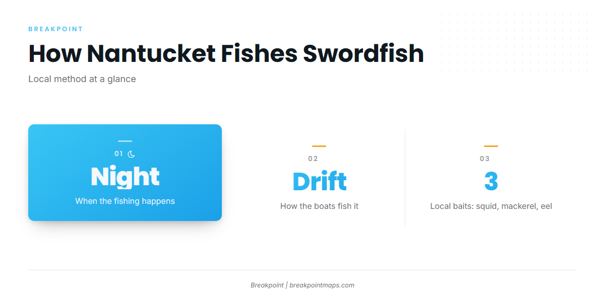 How swordfish are fished out of Nantucket