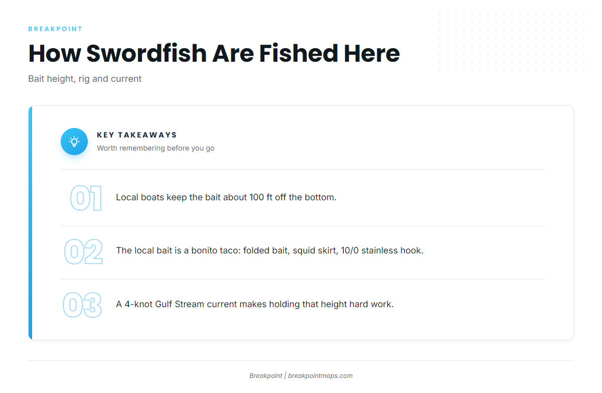 How swordfish are fished here