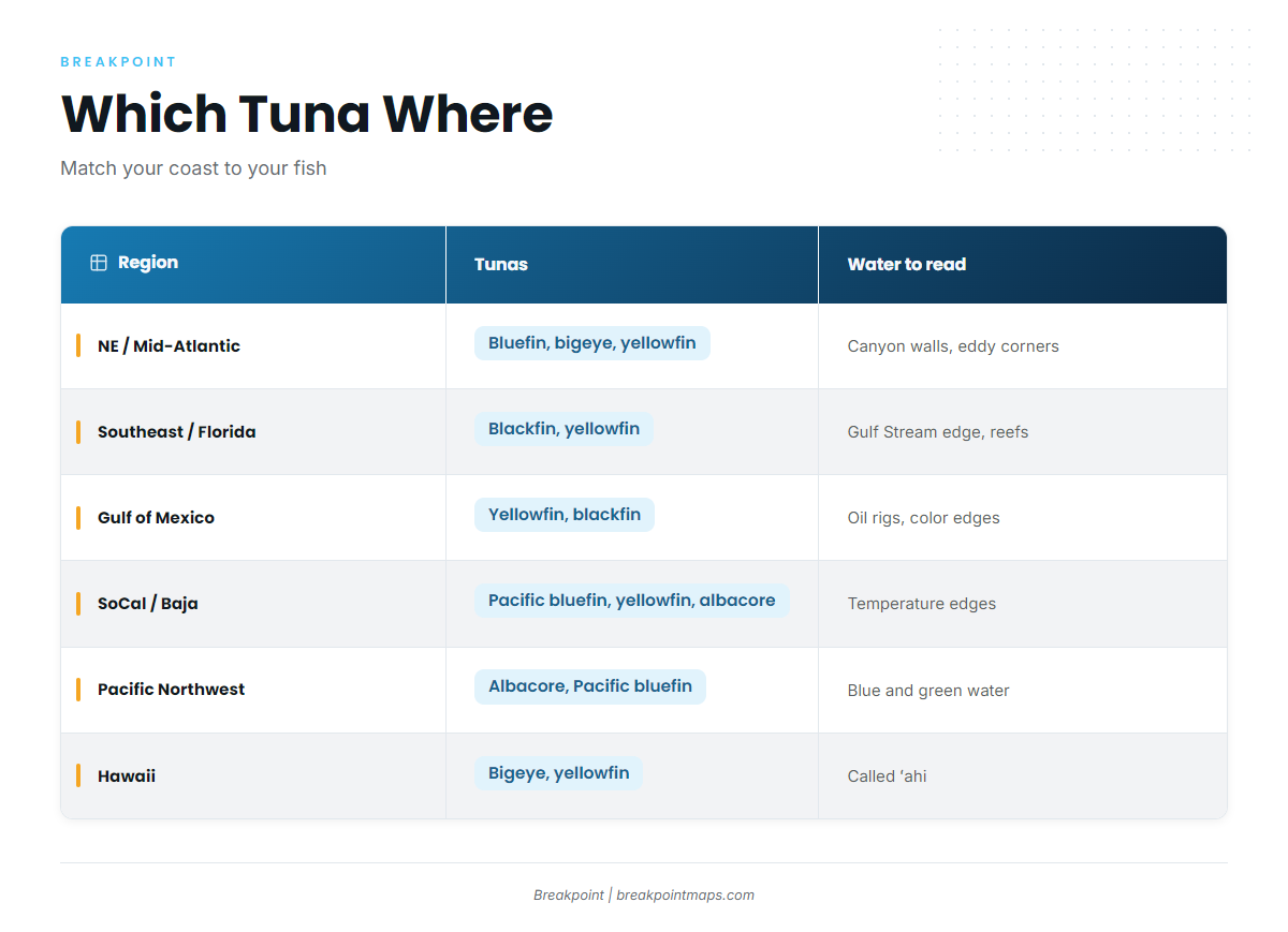 Route by region (Tuna)