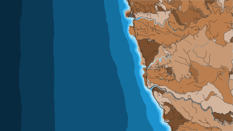 Illustration of Albion, A small Mendocino launch for nearshore rockfish and lingcod.