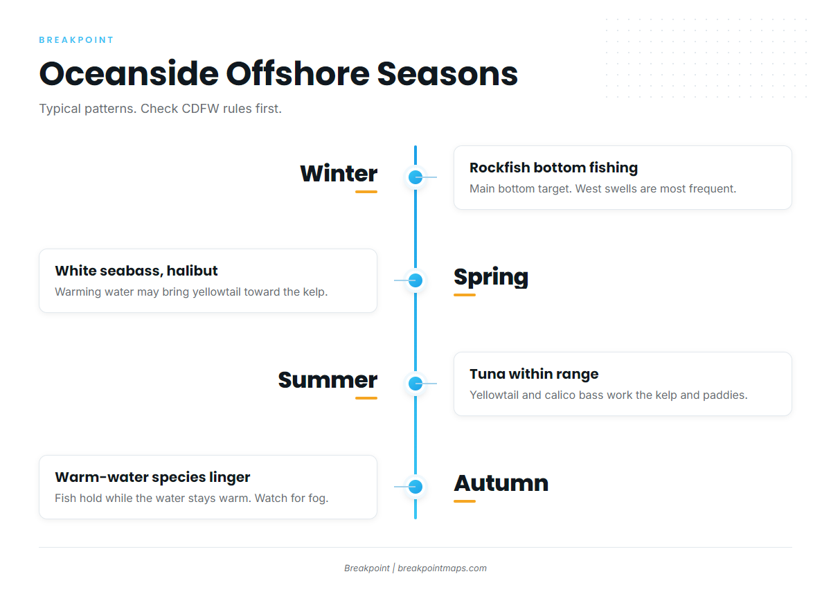 Fishing conditions (Oceanside)