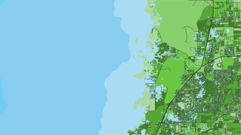 Illustration of Hernando Beach, Southern Nature Coast access to grouper bottom.
