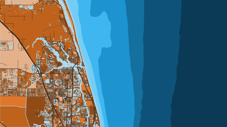 Illustration of Jupiter, Gulf Stream close to the inlet.