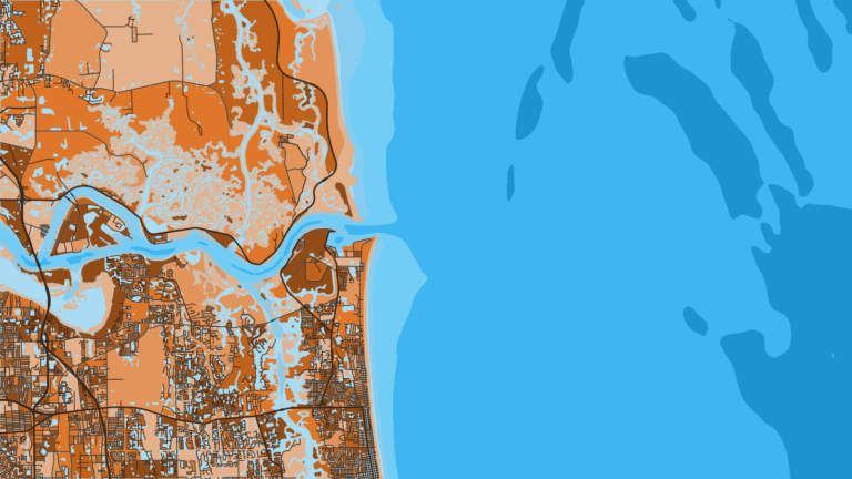 Illustration of Mayport, jacksonville’s inlet to the shelf.
