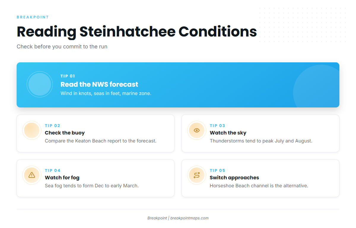 Fishing conditions (Steinhatchee)