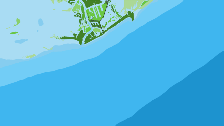 Illustration of Port Fourchon, charters and private boats run from it to the rig fields offshore.