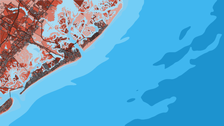 Illustration of Atlantic City, Absecon Inlet boats for nearshore reefs and offshore trips south of LBI.