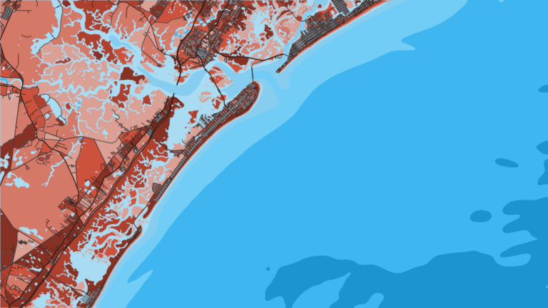 Illustration of Ocean City, Great Egg Harbor Inlet charters and party boats for reef and nearshore fishing.