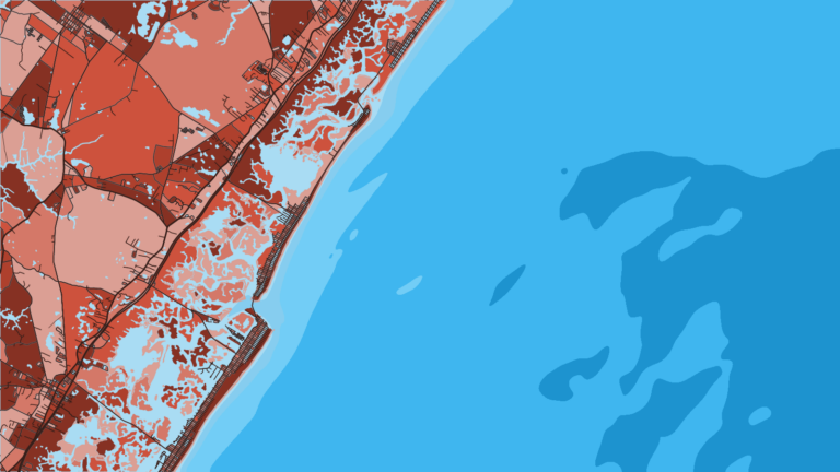 Illustration of Sea Isle City, Townsends Inlet charters for nearshore reefs and offshore canyon trips.