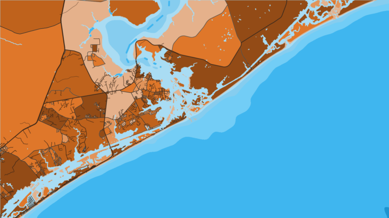 Illustration of Sneads Ferry, A working-waterfront port for nearshore reefs and ledges.