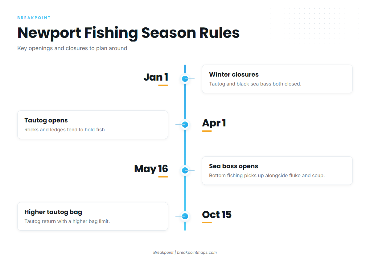 Fishing conditions (Newport)