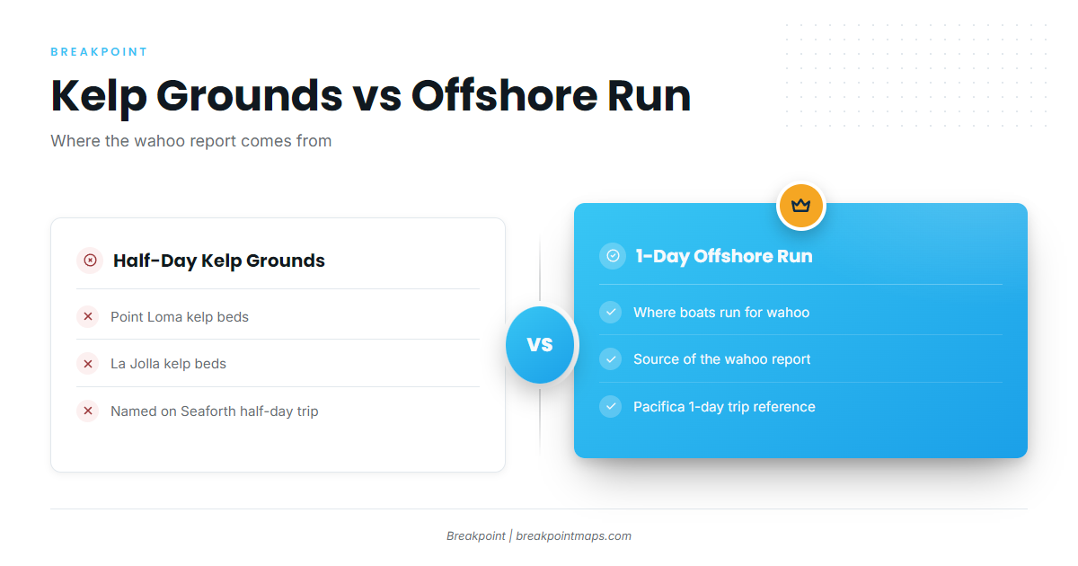 Where boats run for wahoo